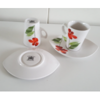 Espresso cup and saucers